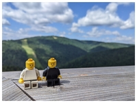 Small LEGO people in Krynica Zdrój