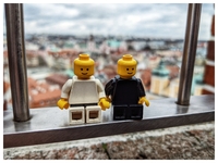 Small LEGO people in Poznań